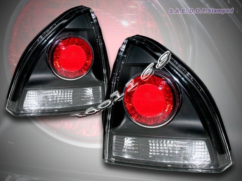 1992-1996 Honda Prelude Altezza Tail Lights JDM Black Coupe 2 Doors