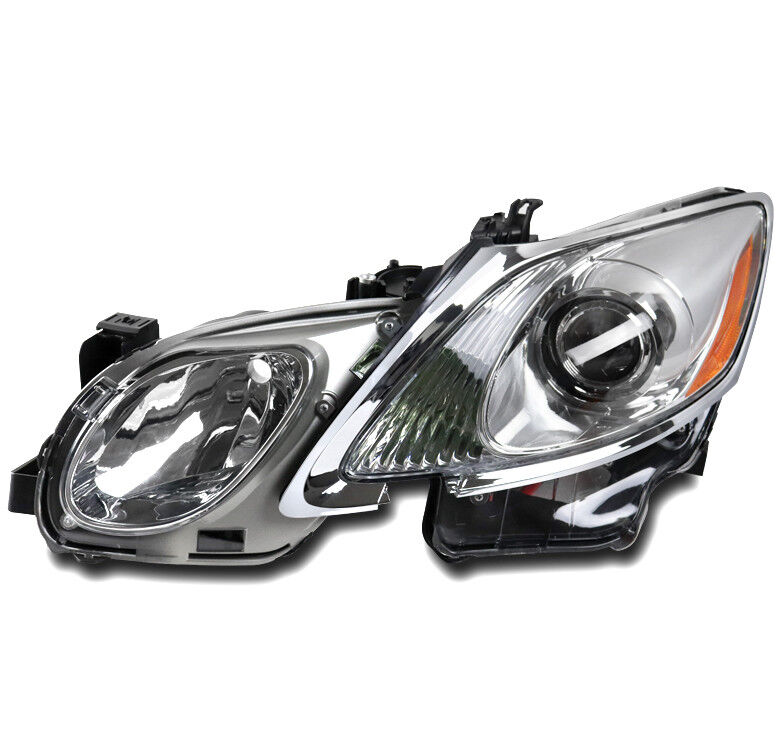 FOR AFS/HID 06-11 LEXUS GS300 GS430 PROJECTOR HEADLIGHT CHROME DRIVER LEFT SIDE