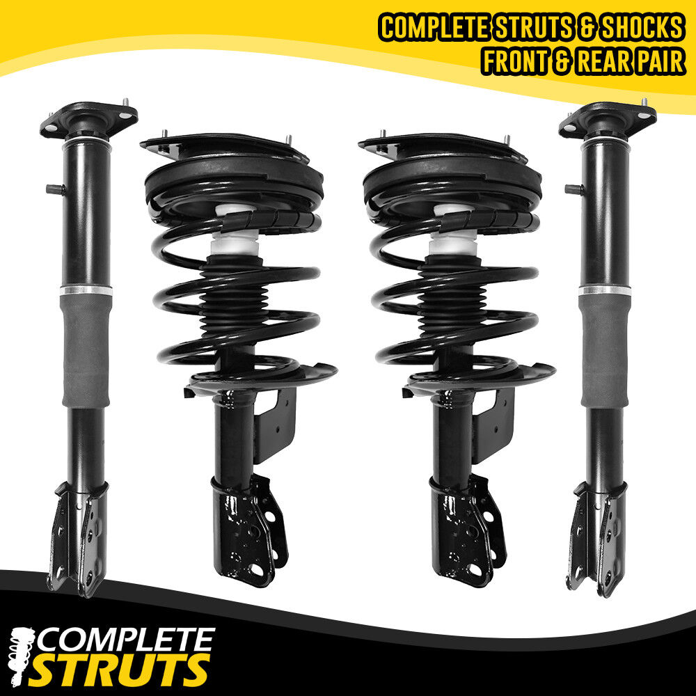 1987-1990 Cadillac DeVille Front Complete Struts & Rear Air Shock Absorbers