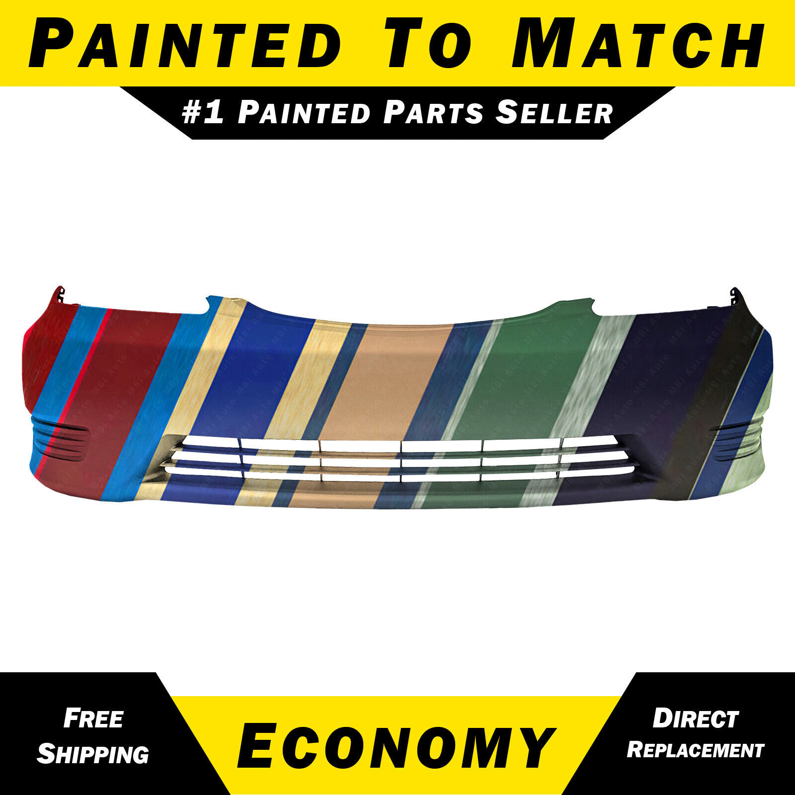 NEW Painted To Match - Front Bumper Cover for 2005 2006 Toyota Camry Without Fog