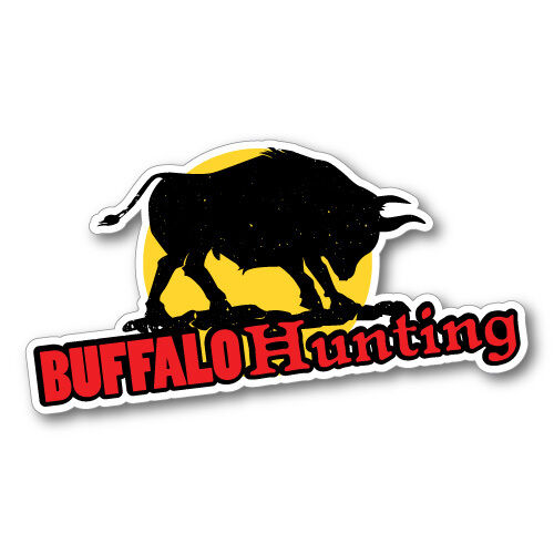 Buffalo Hunting Sticker Decal Hunting Car 4x4 Vinyl Wild #5160EN