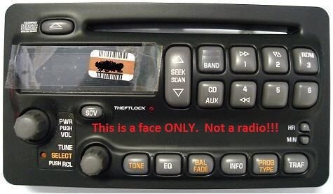 Pontiac CD radio FACE. Have worn buttons? Solve it with this new OEM part