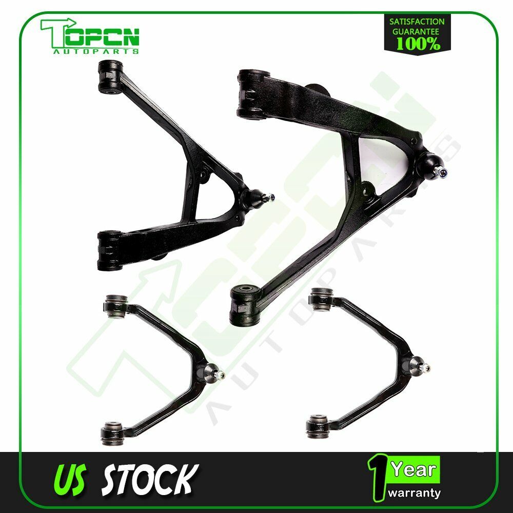 Steering 4 Front Upper&Lower Control Arms for 2007 Chevy Silverado 1500 Classic