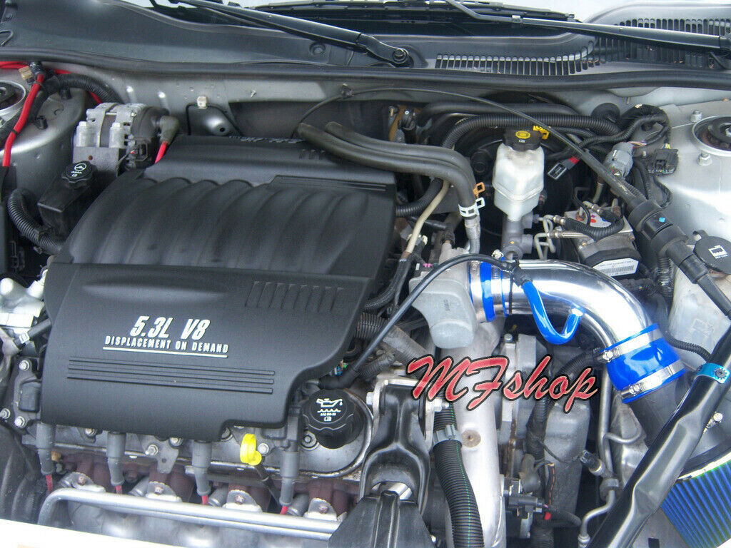 Blue For 2004-2008 Pontiac Grand Prix 3.8L V6 5.3L V8 Air Intake Kit + Filter