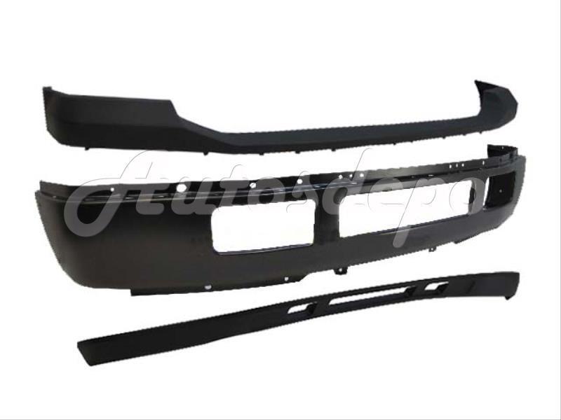 For 05-07 FORD SUPER DUTY F450 F550 PICKUP FRONT BUMPER FACE BAR BLK PAD VALANCE
