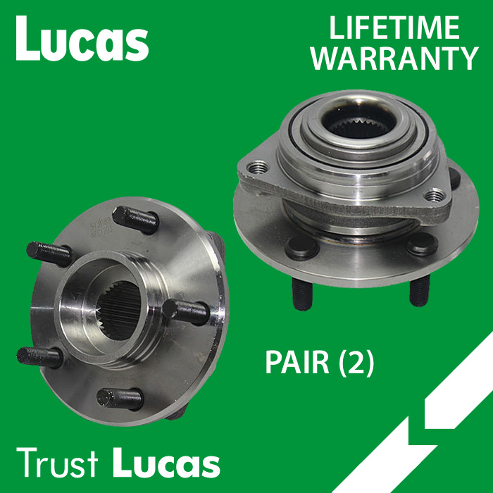  New LUCAS 2 Front Wheel Hub & Bearing Assembly 300M Concorde Intrepid 513089x2