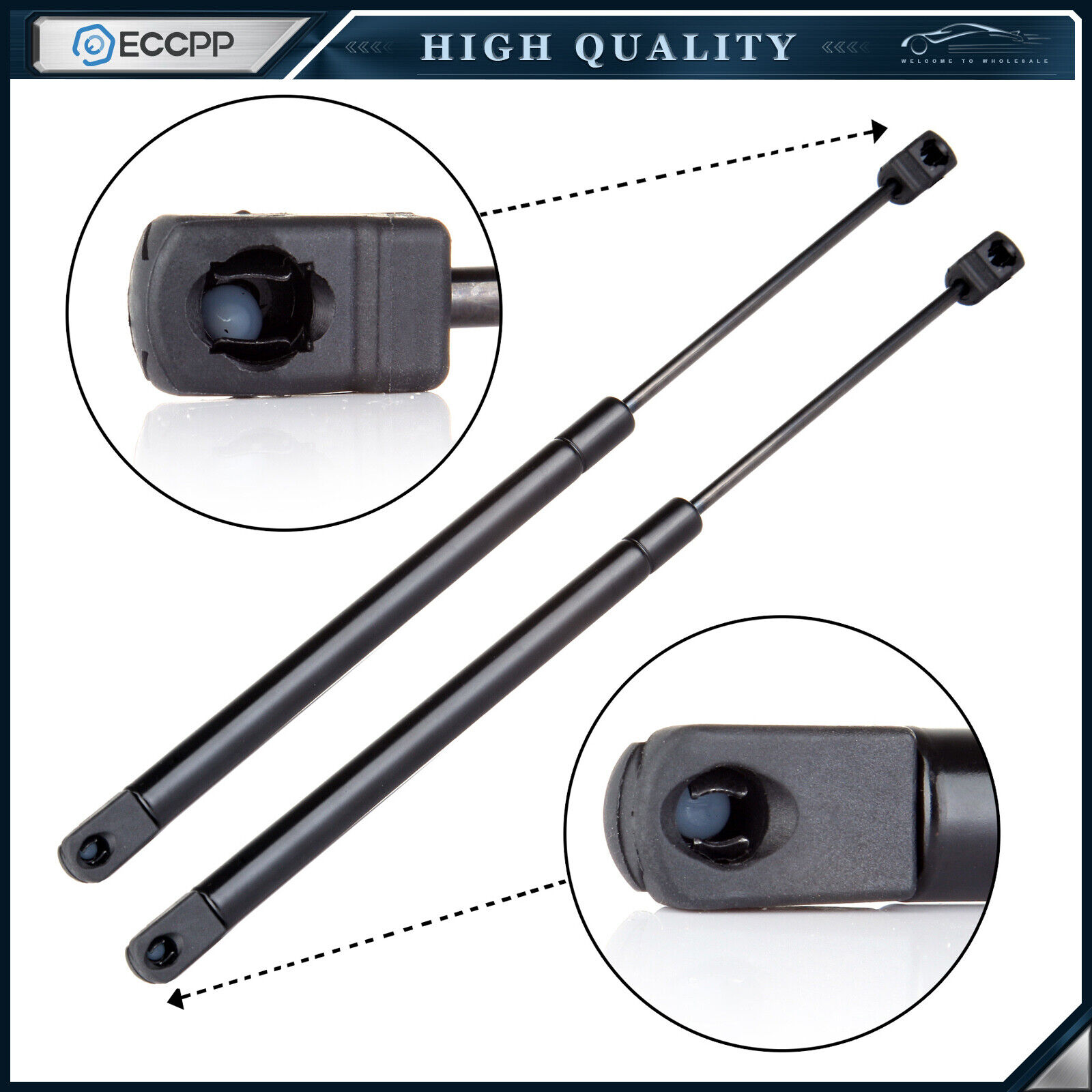 ECCPP 2x Front Hood Gas Lift Support Struts Spring For 2004-2008 Ford F-150 4153