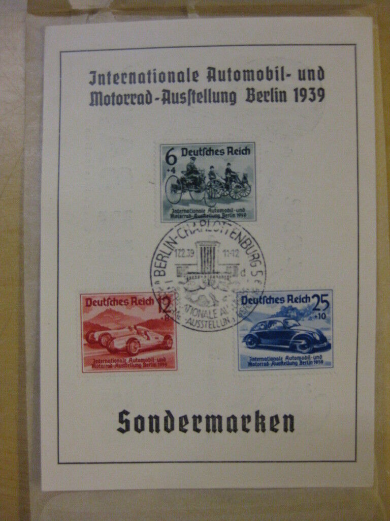 Iaa 1939 Stamps Berlin -special Stamps Rare