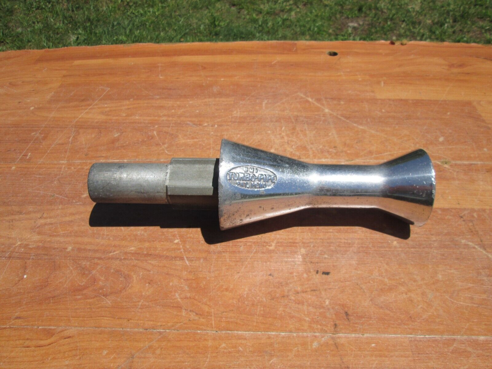 VINTAGE 60s 70s UMI ALUMINUM TURBO EXHAUST TAILPIPE ACCESSORY VW?