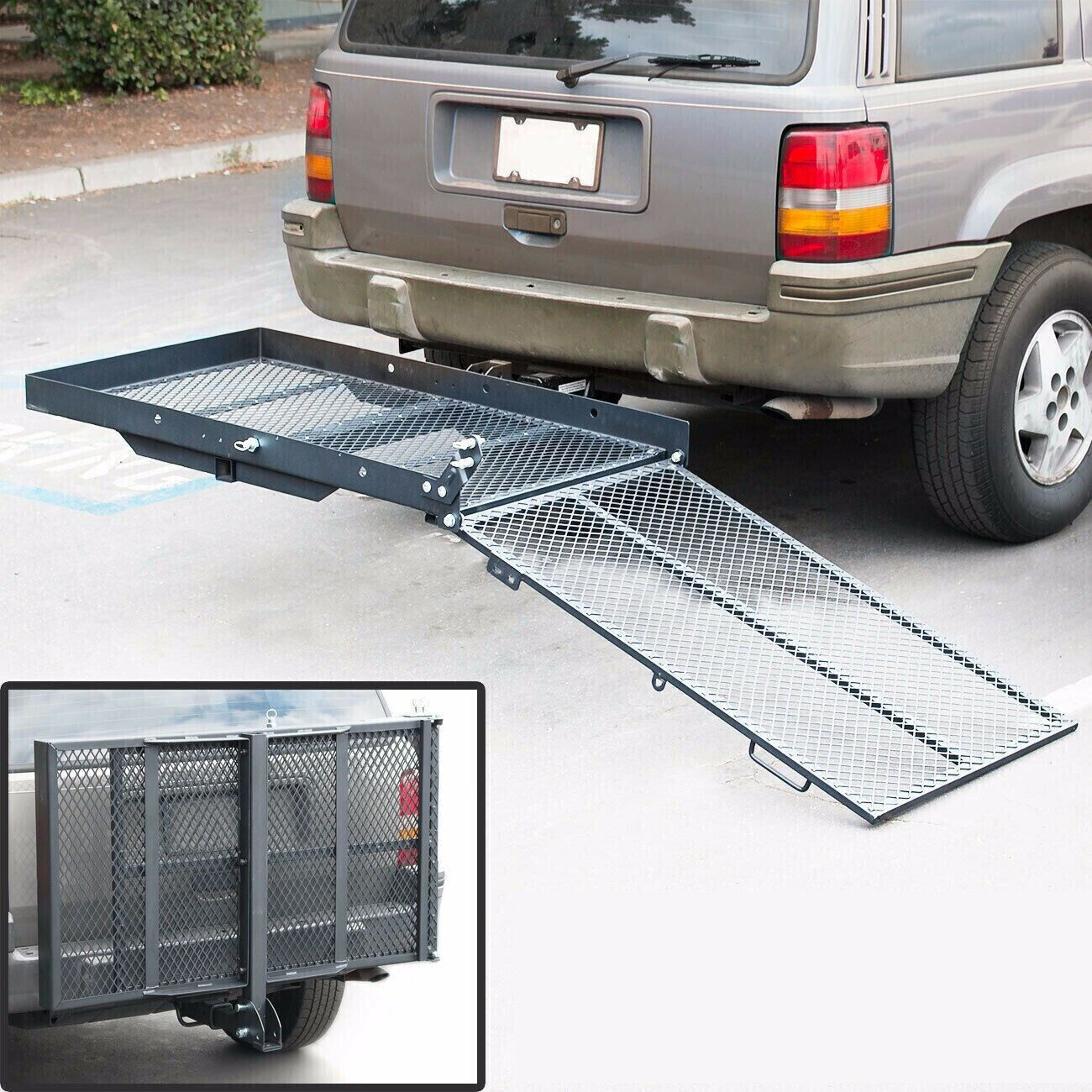 Mobility Carrier Wheelchair Scooter Rack Disability Medical Ramp Hitch