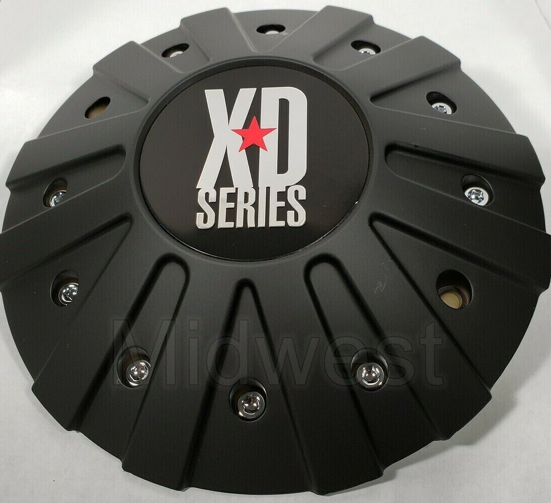 Black XD Monster 846L215B Wheel Rim Center Cap w Screws New LG0810-27