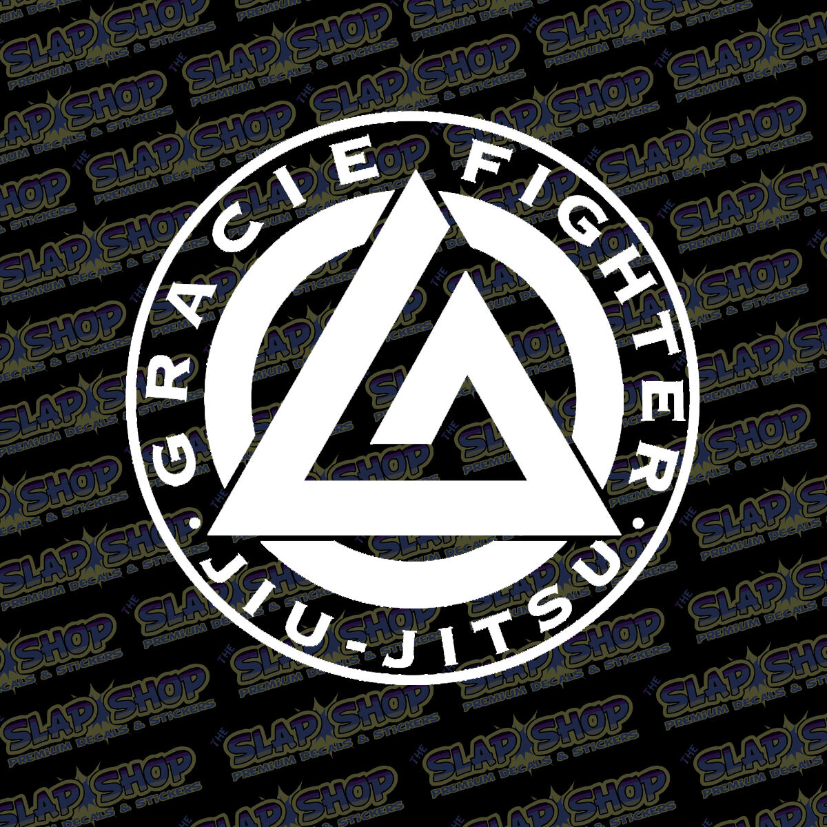 Gracie Fighter Jiu Jitsu Rio De Janeiro BJJ martial arts MMA Car Vinyl Decal 