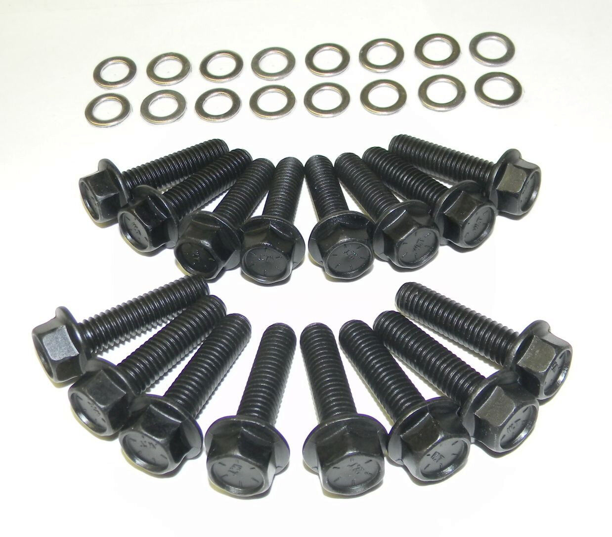 Ford Fairlane FE 390 - 428 Stock Exhaust Manifold Bolts Grade 8 Black Oxide  NEW