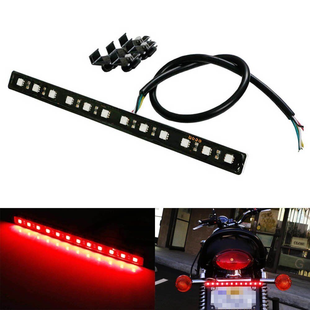 12-SMD Red Universal LED Bar For Brake Tail Light & Left/Right Turn Signal Lamp