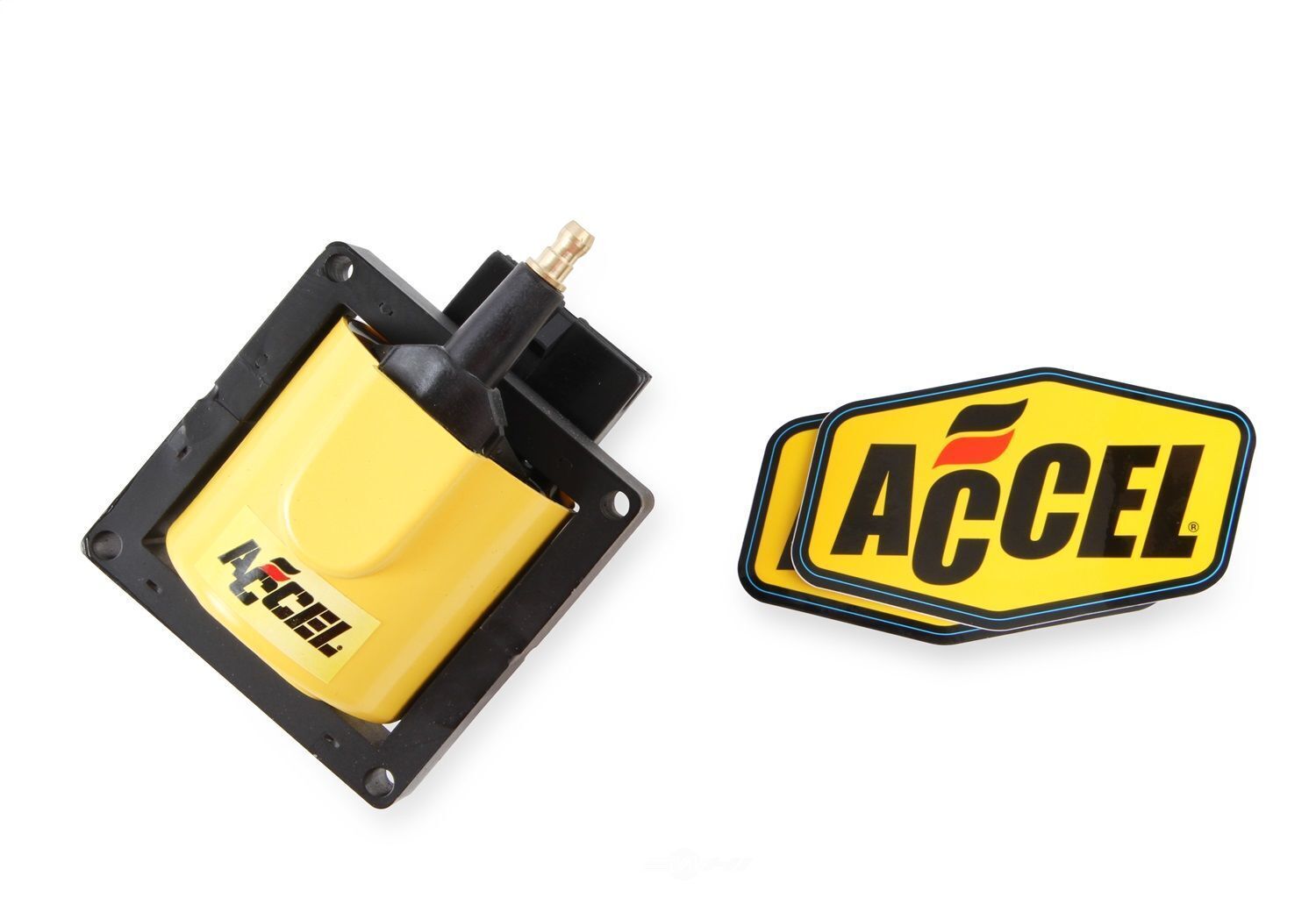 ACCEL 140012 Ignition Coil Super Coil Epoxy Black/Yellow 48000 V Ford EEC-IV EA