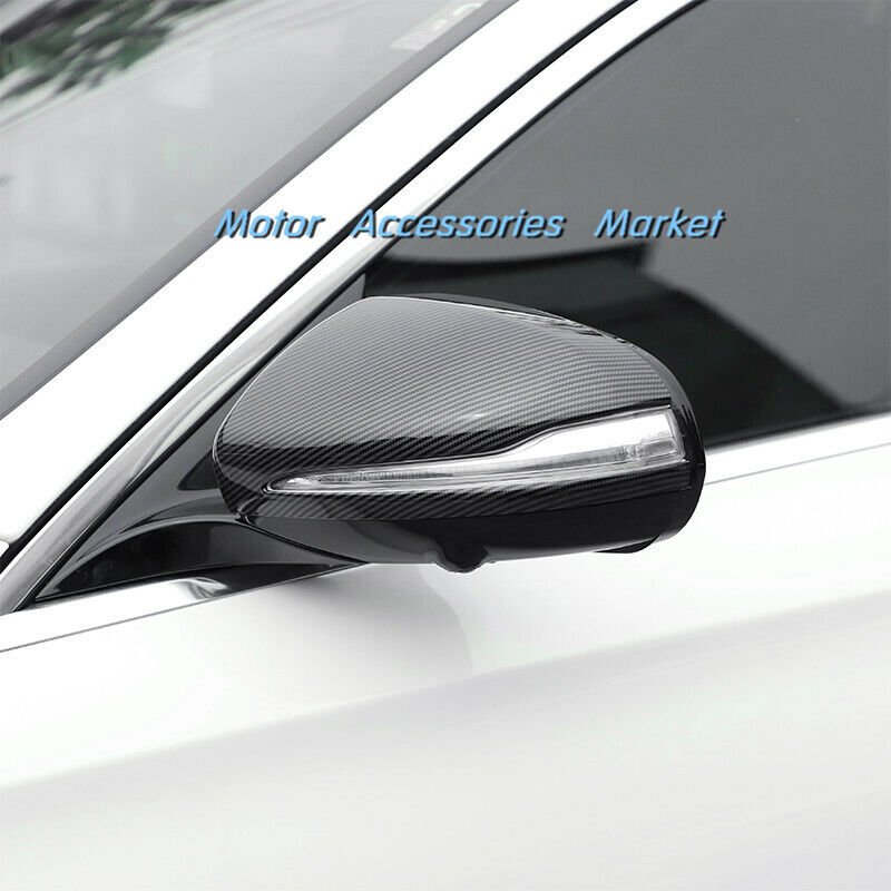 Carbon Fiber Style Rearview Mirror Cover For Mercedes-Benz GLC X253 C-Class W205