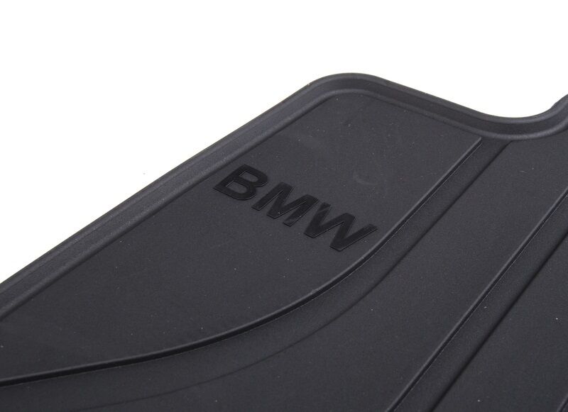 BMW OEM Black Rubber Floor Mats SET Front & Rear E90 3 Series Sedans 51472311024