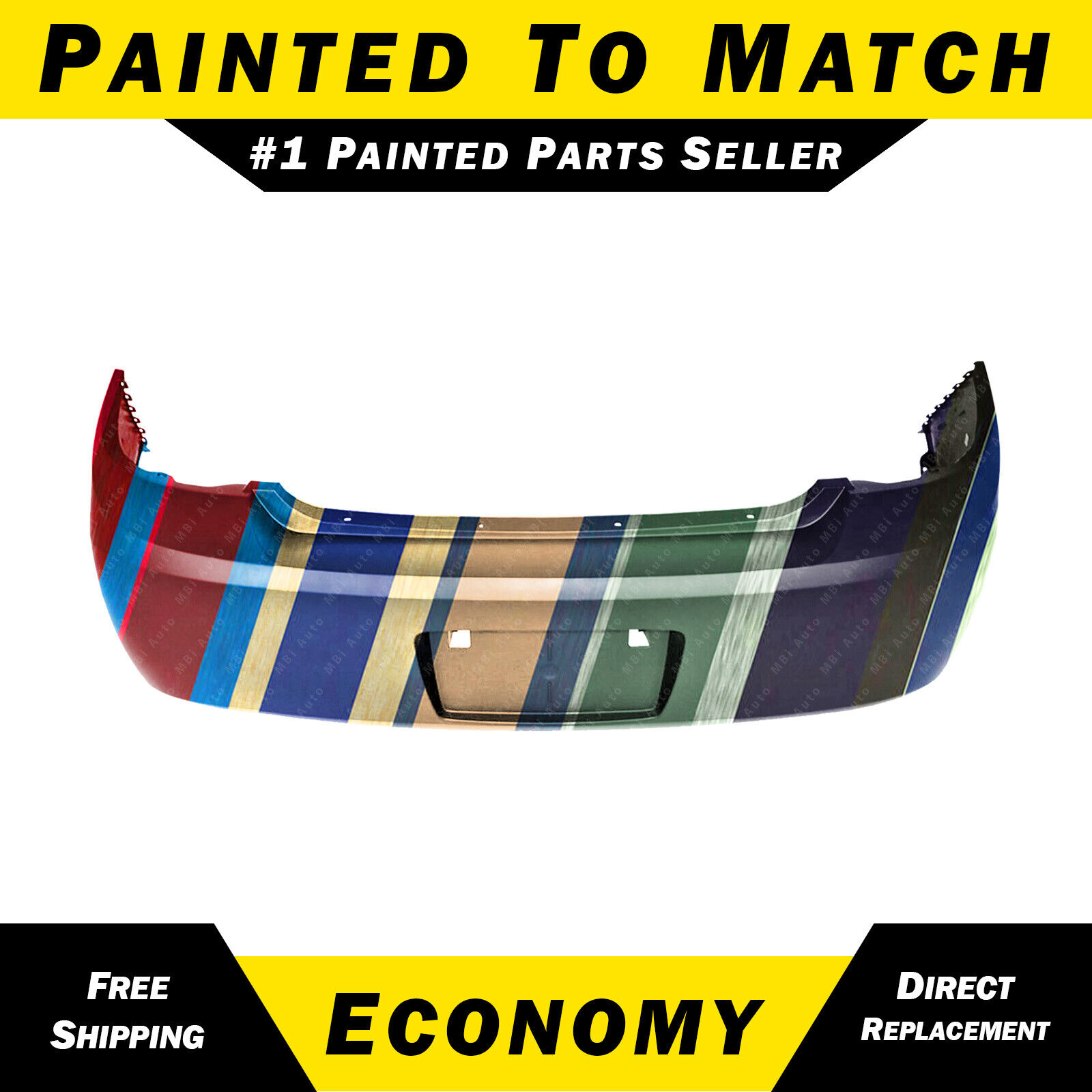 NEW Painted To Match - Rear Bumper Cover for 2005-2010 Pontiac G5 & Chevy Cobalt