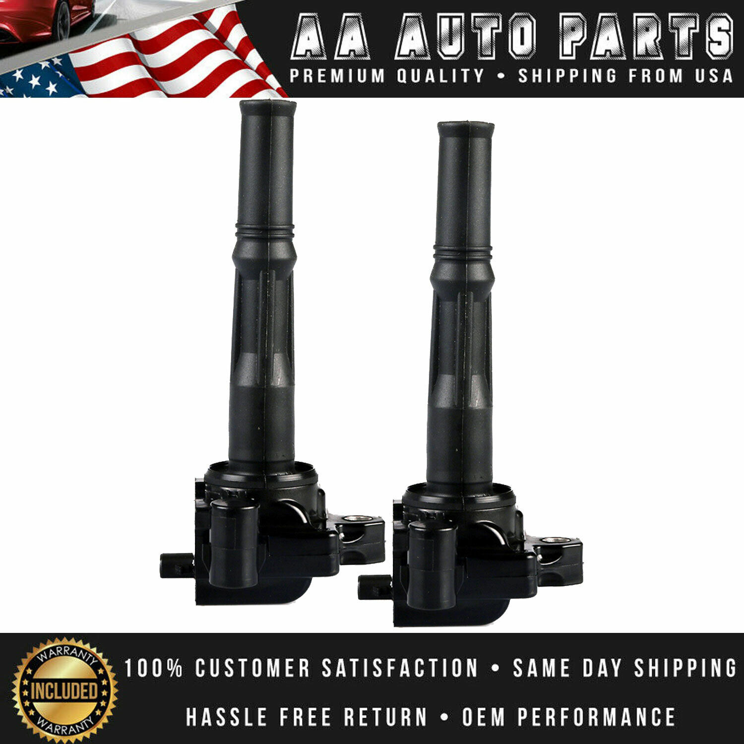 Ignition Coil Pair For 1996-1999 Toyota Paseo & 1995-1999 Tercel L4 1.5L UF170
