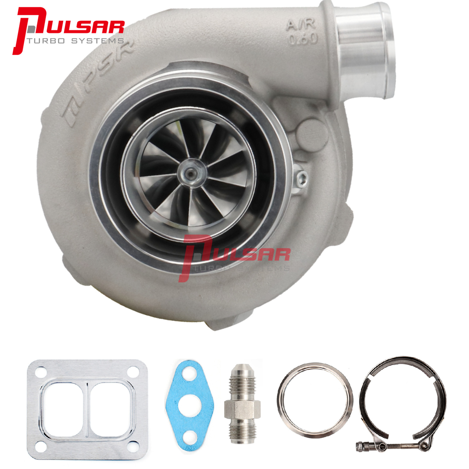 Pulsar PSR3076 GEN2 Dual Ball Bearing Billet Wheel Turbo T4 Divided 0.85 A/R