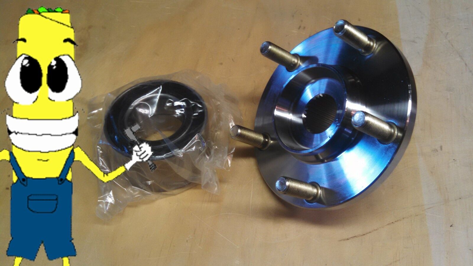 Front Wheel Hub and Bearing Kit Assembly for Mazda 3 2005-2013 Mazda 5 2006-2015