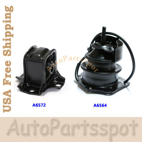 A6564 A6572 For 98-02 Honda Accord 2.3L Front & Rear Engine Motor Mount Set