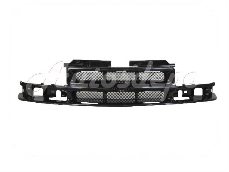 For 1998-2004 Chevy S10 Pickup / 98-05 Blazer Grille Primed Black (W/O Molding)