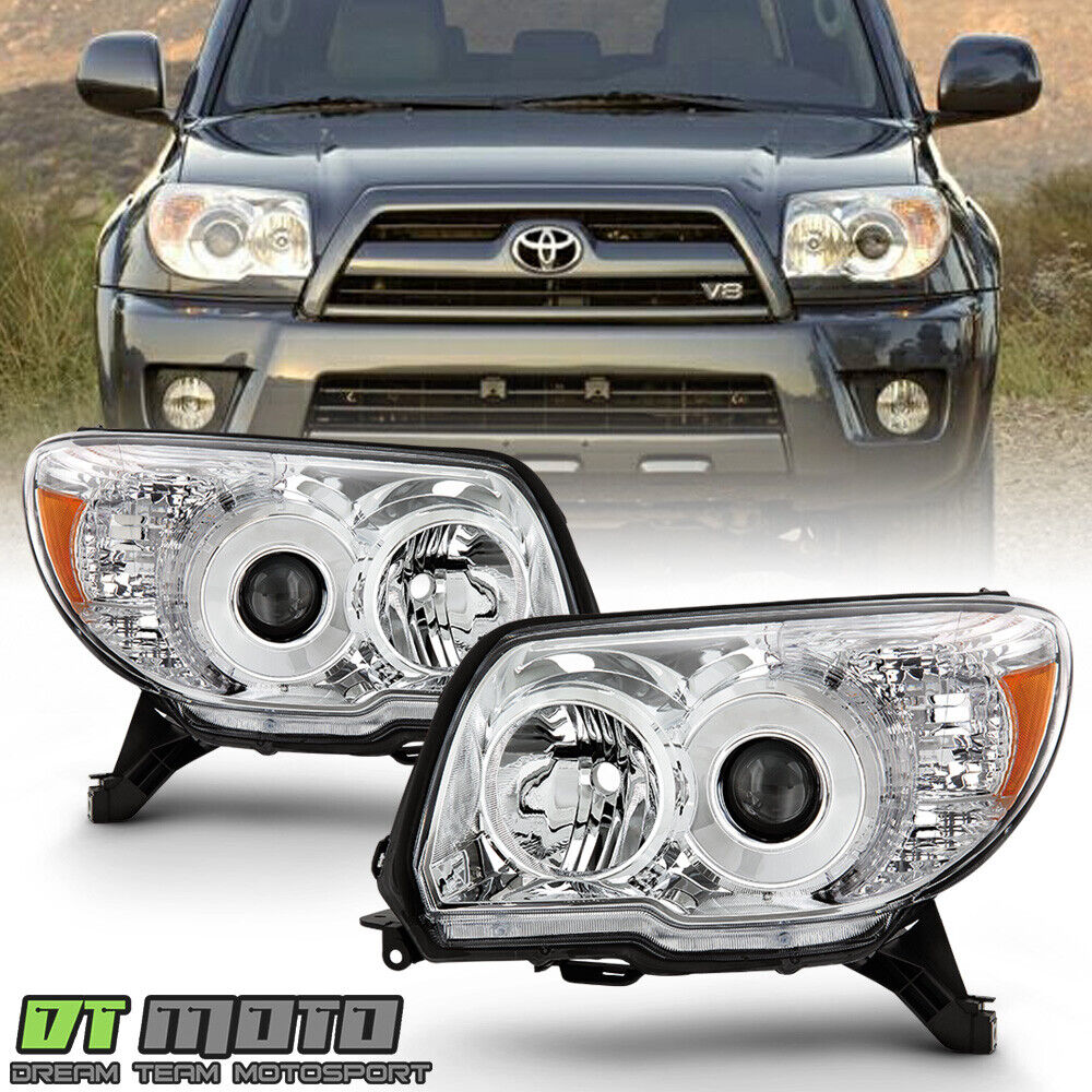 For 2006-2009 Toyota 4Runner 4 Runner Projector Headlights Headlamps Left+Right