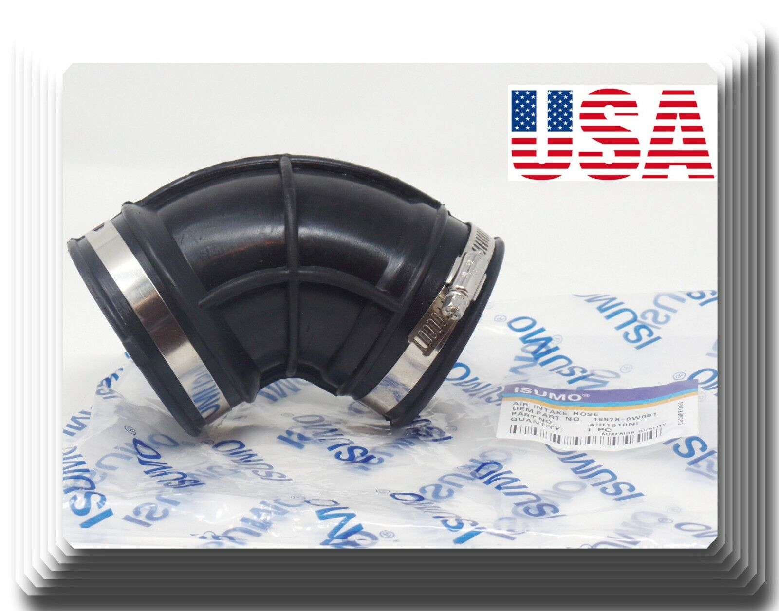 16578-0W001 Engine Air Intake Hose W/Clamp Fits:Infiniti QX4 & Nissan Pathfinder