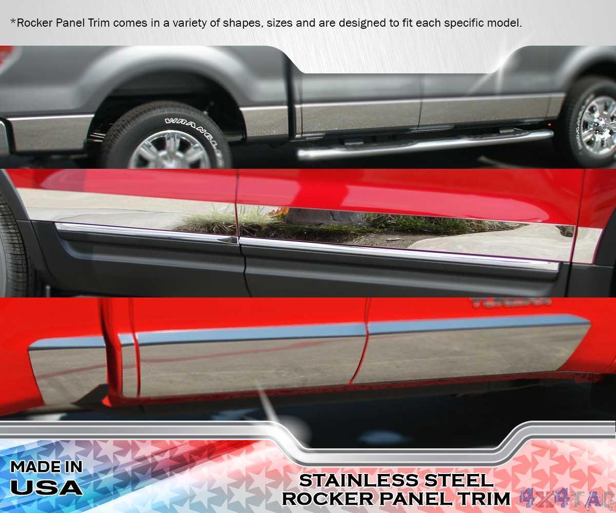 Stainless Steel Rocker Panel With Cladding 8PC - Mercury Grand Marquis 98-11