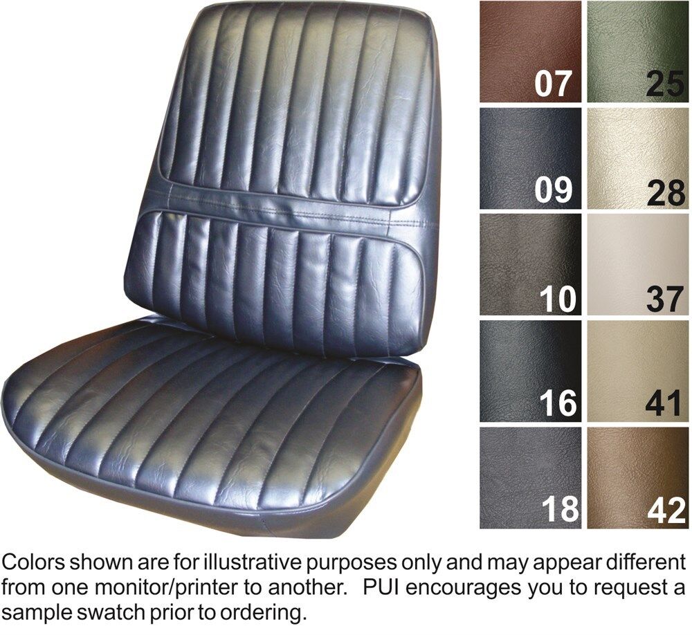 1971-72 Oldsmobile Cutlass Supreme Front Seat Covers - PUI