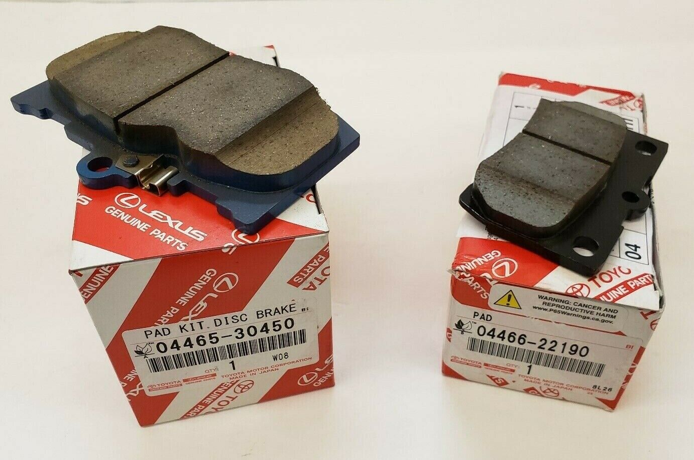 LEXUS OEM FACTORY FRONT AND REAR BRAKE PAD SET 2006-2013 IS350 (LOW DUST FRONTS)