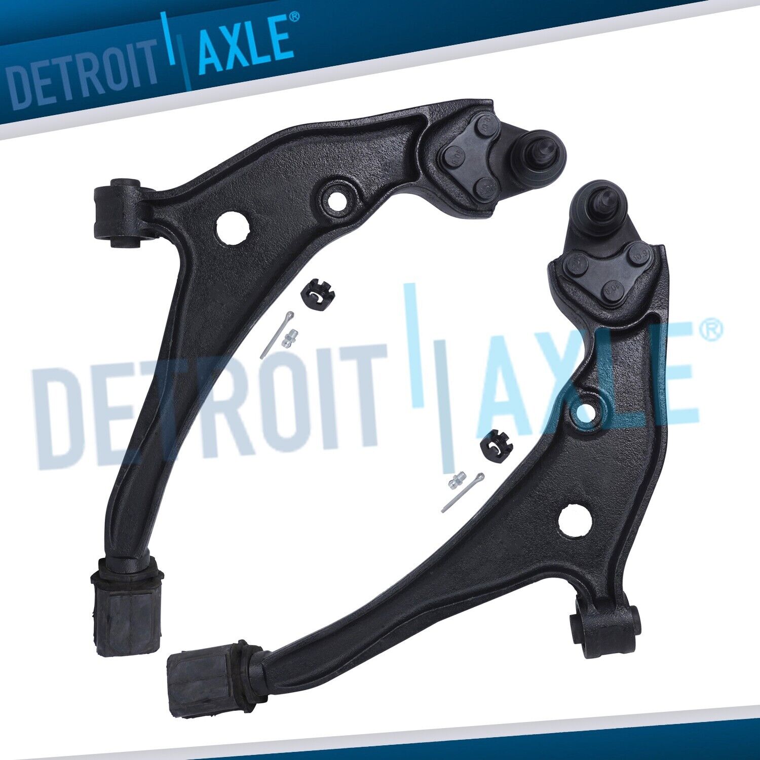 Both (2) New Front Lower Control Arms with Ball Joints for Mercury and Nissan