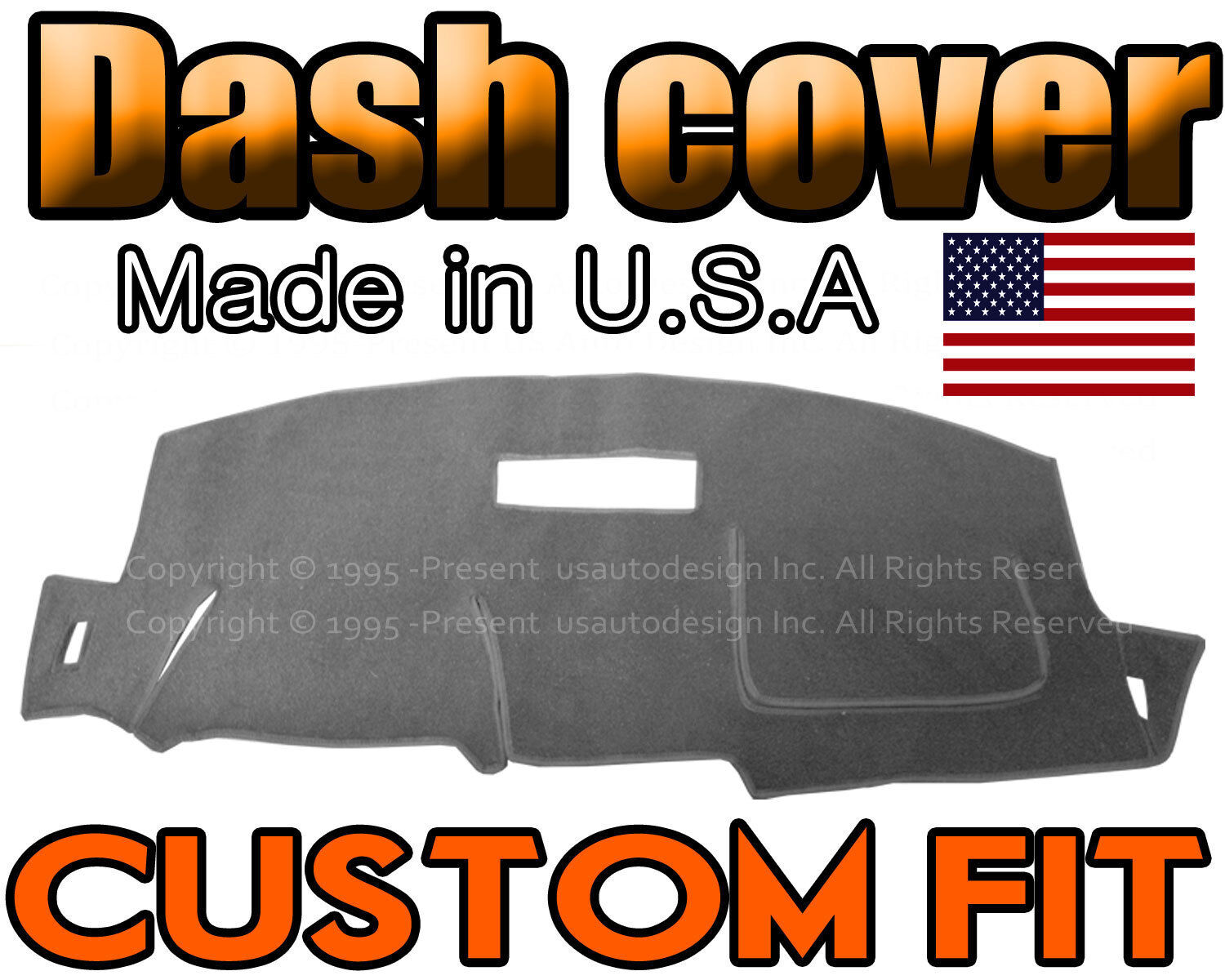 fits 1994 1995 1996 1997 1998 1999  CHEVROLET IMPALA DASH COVER /CHARCOAL GREY