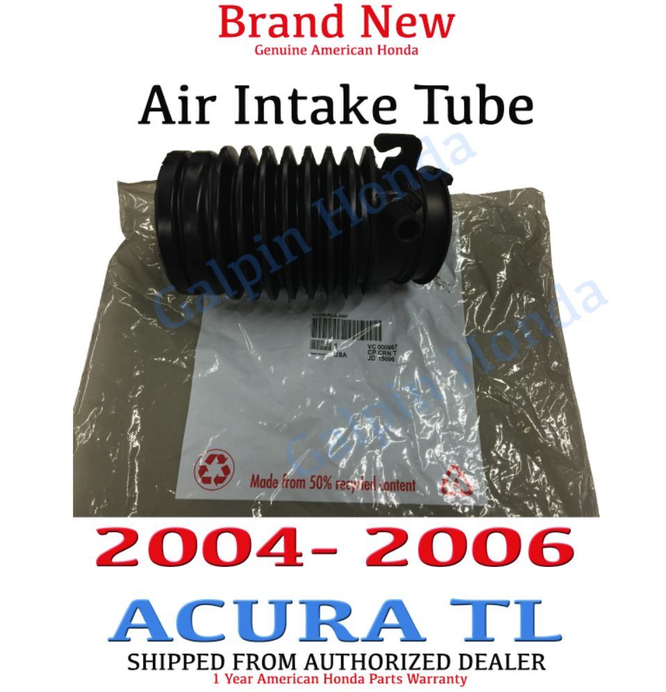 2004- 2006 Acura TL Genuine OEM Air Intake Hose Tube   17228-RCA-A00