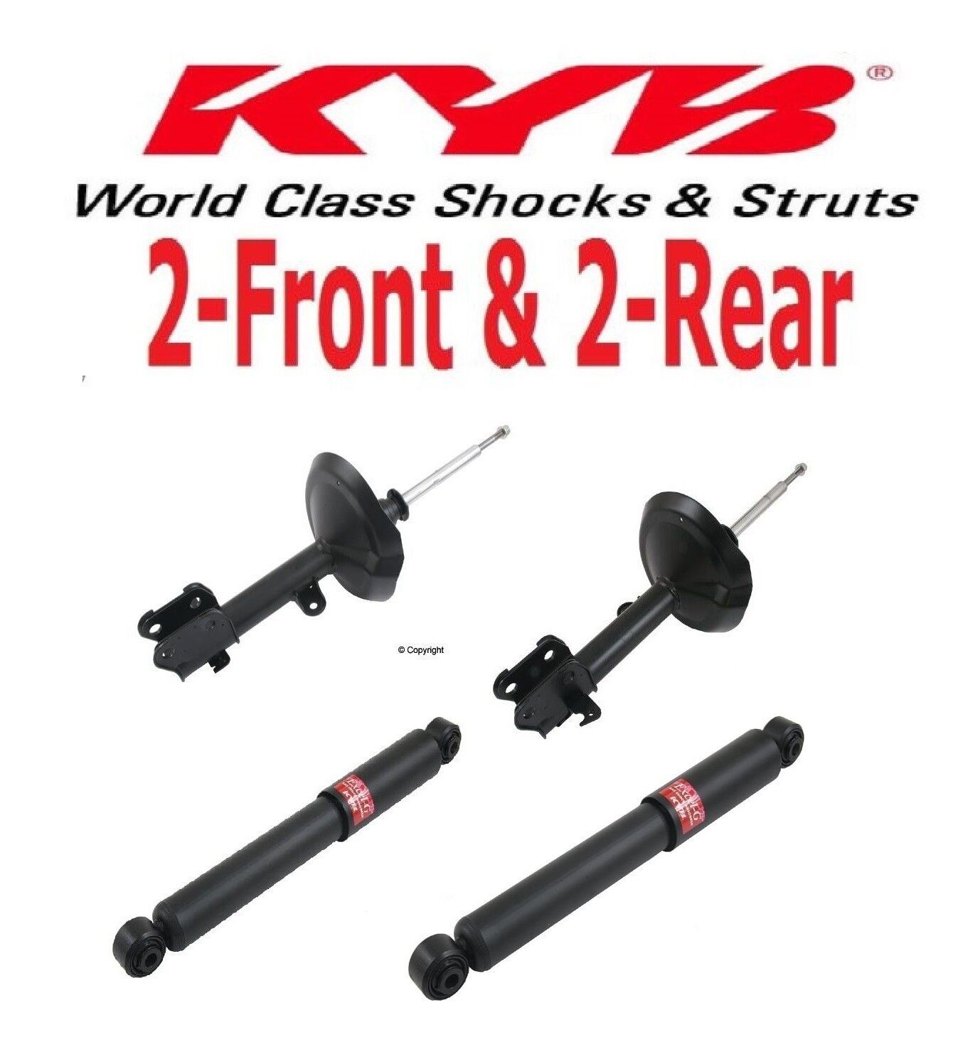 4- KYB Excel-G Shocks/Struts 2-Front & 2-Rear for Acura MDX 03-06