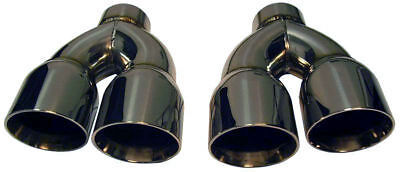 2 STAINLESS STEEL DUAL EXHAUST TIPS PAIR 3.0 3.5 Camaro Trans Am 3\