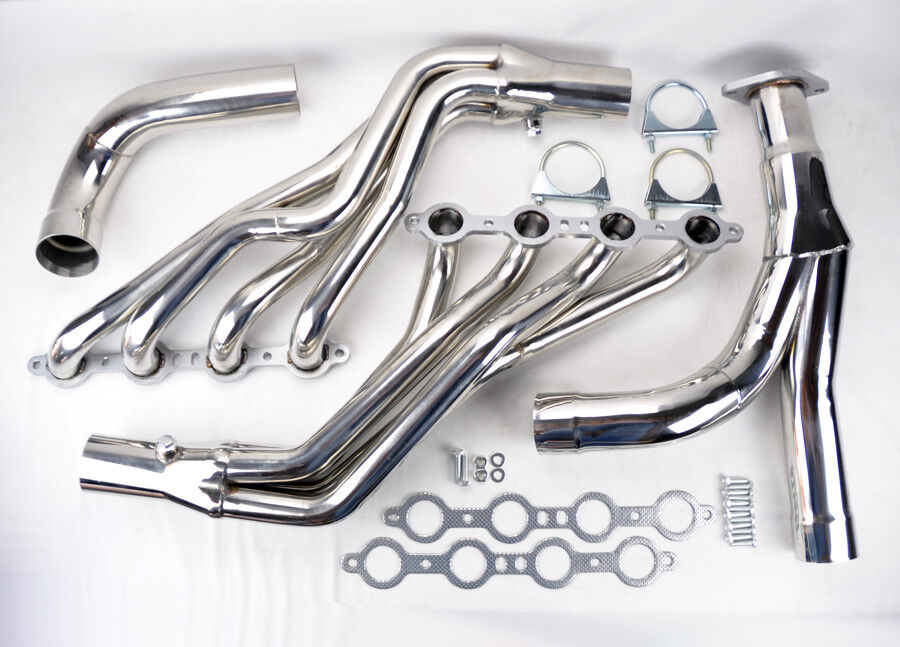 Stainless Steel Headers w/ Y Pipe for Chevy Trailblazer & Envoy 06-09 5.3L 6.0L