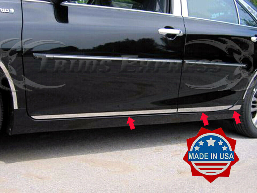 fit:2015-2017 Toyota Camry Flat Body Side Molding Stainless Trim 1 1/2