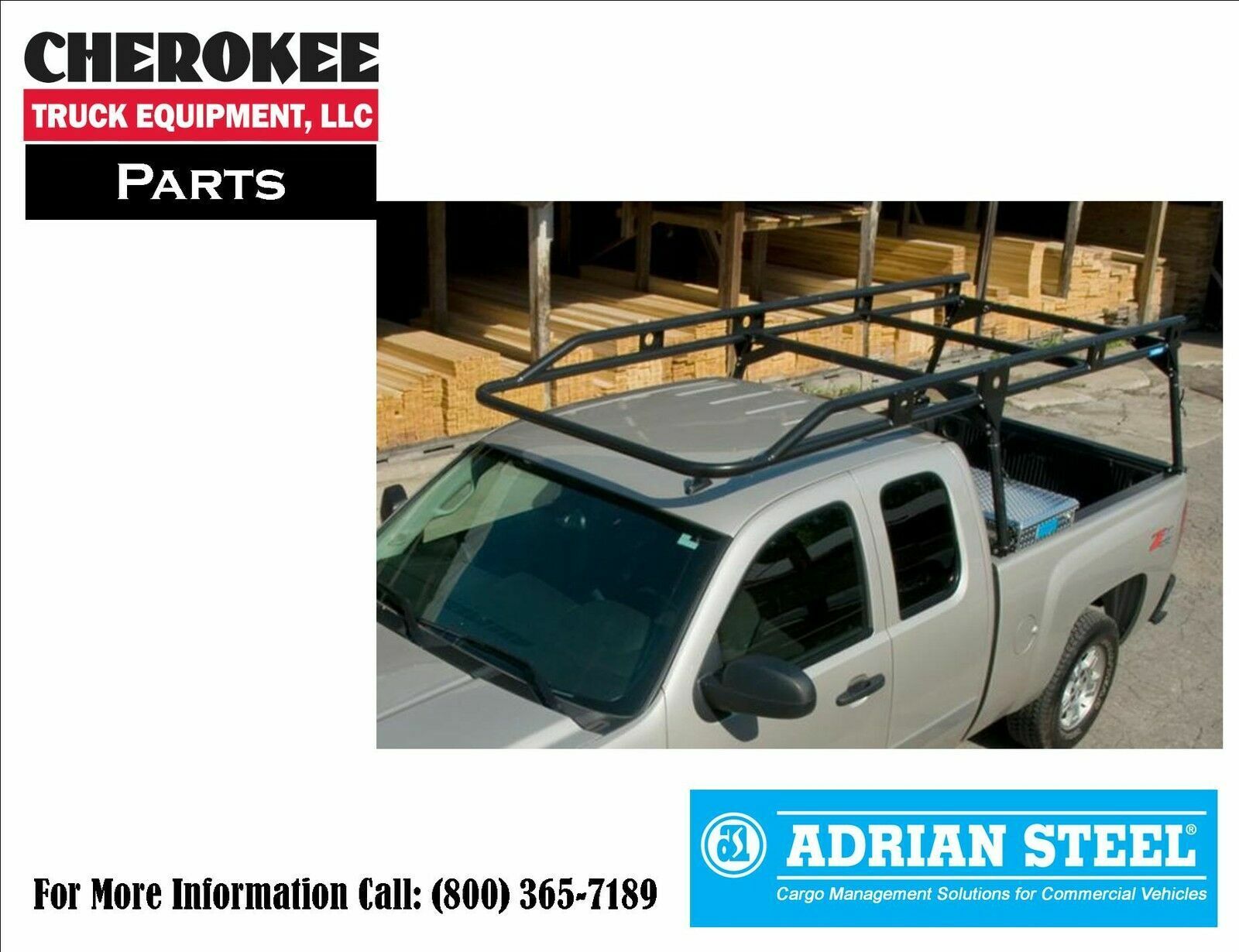 Adrian Steel SLR-6FE, Load Runner Ladder Rack, 6\', Black, Extended Cab