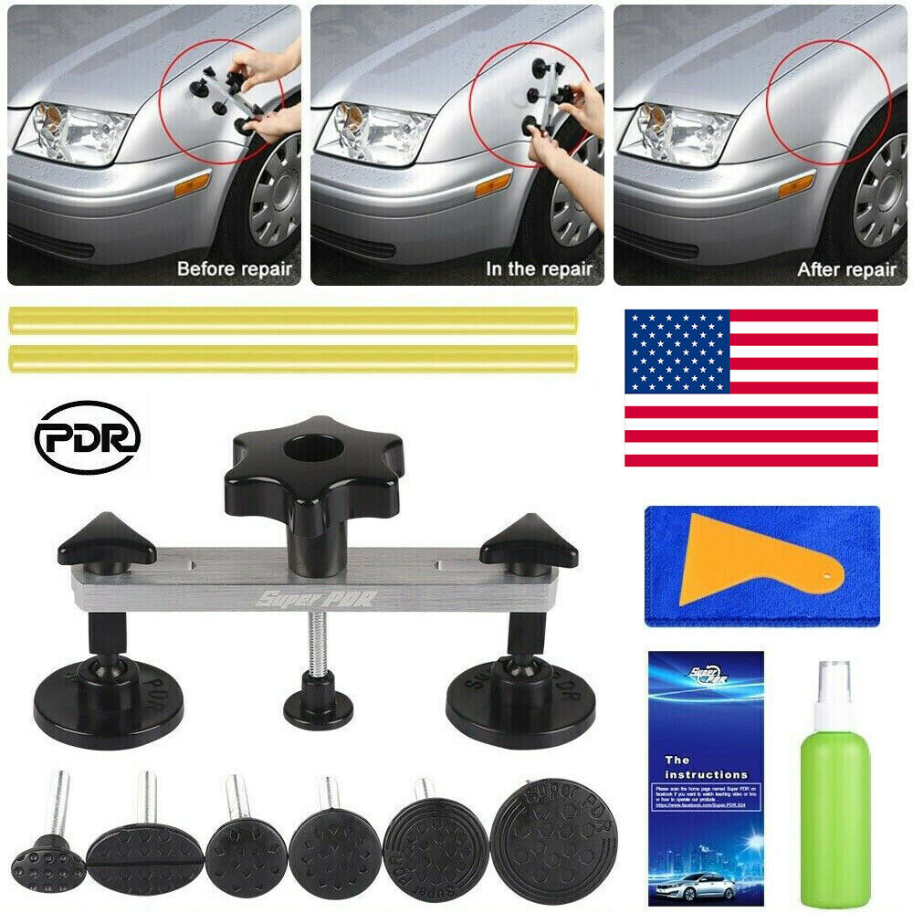 Paintless Dent Repair Puller Bridge PDR Tools Hail Damage Removal Auto Body Kits