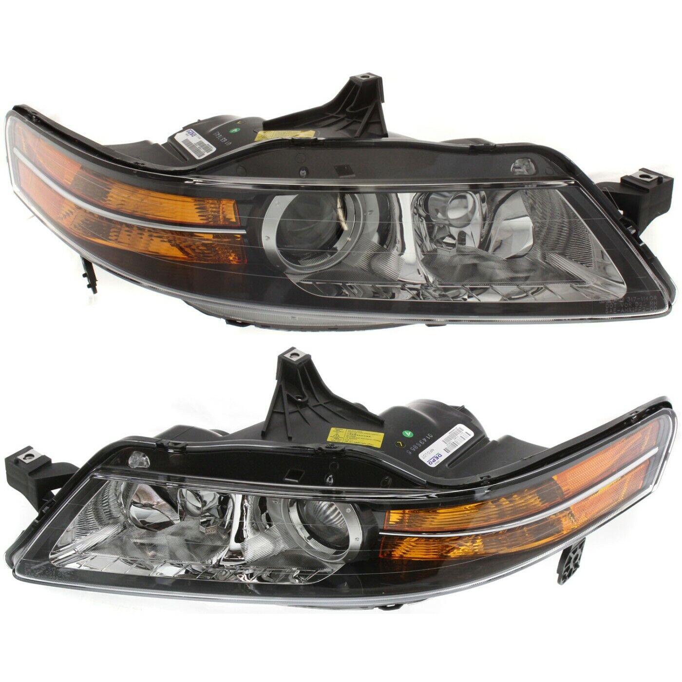 Headlight Set For 2004-2005 Acura TL USA Built Left and Right HID 2Pc