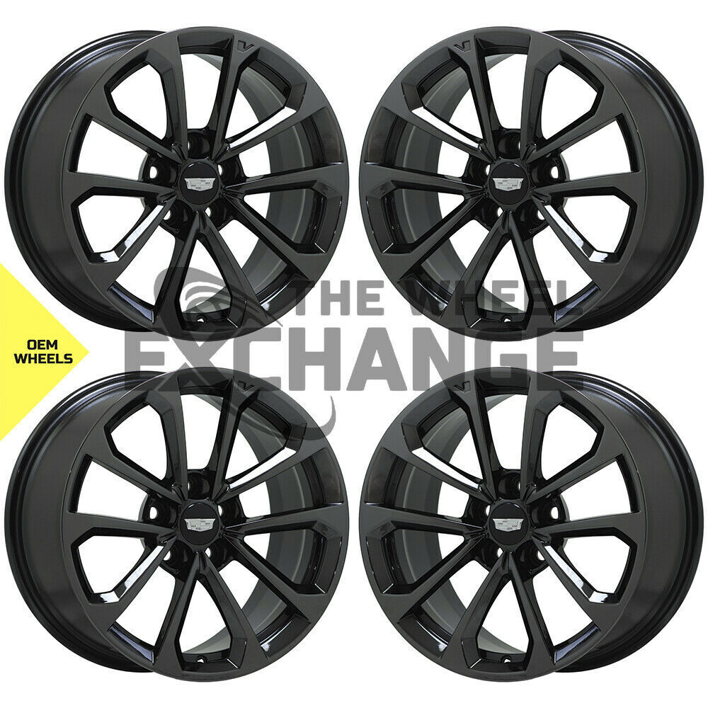 EXCHANGE 19x9.5 19x10 Cadillac CTS-V Black Chrome wheels Factory OEM 4752 4754