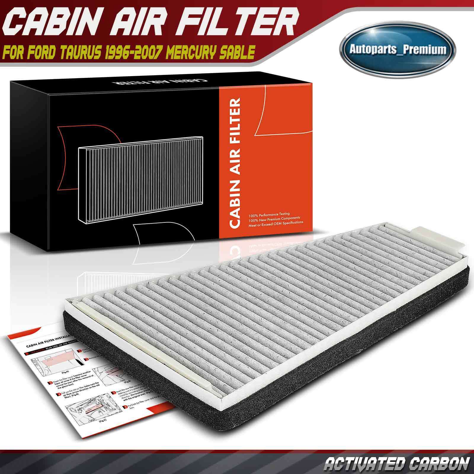 Activated Carbon Cabin Air Filter for Ford Taurus 96-07 Mercury Sable Under Hood