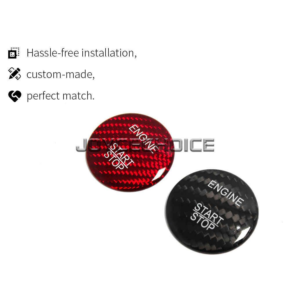 Carbon Red Engine Start Stop Button Cover For BENZ W176 W205 W212 W117 X253 W204