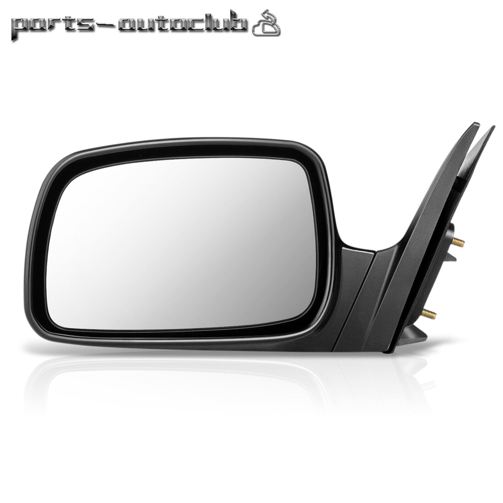 Power Side View Mirror Black Smooth Driver LH For 2007-2011 Toyota Camry