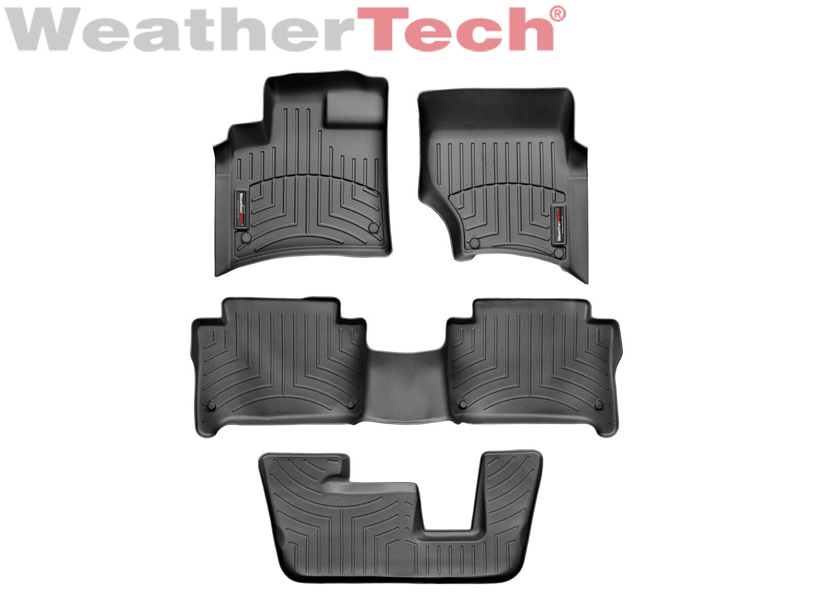 WeatherTech DigitalFit FloorLiner Floor Mats for Audi Q7 - 2007-2015 - Black