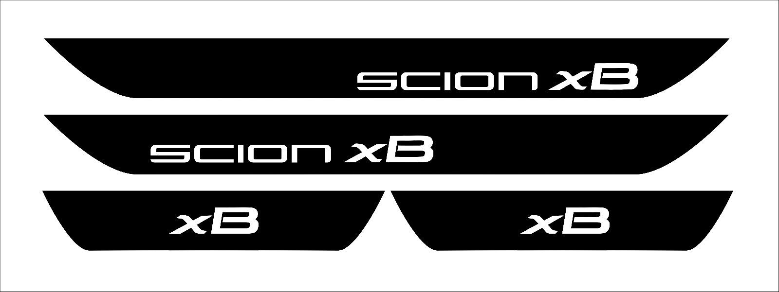 Scion xB Vinyl Door Sill Decals 2008 2009 2010 2011 2012 2013 2014 2015 2016
