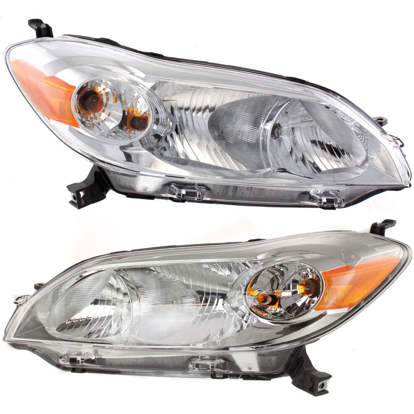 Headlight Set For 2009-2014 Toyota Matrix Left and Right Headlamp With Bulb 2Pc