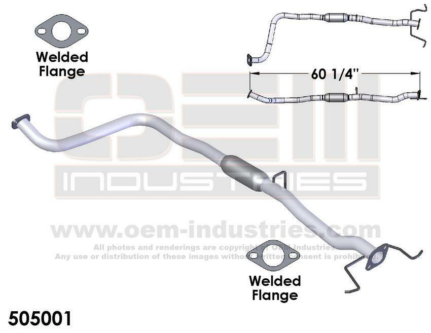 Exhaust Pipe Fits: 1994-1997 Ford Aspire